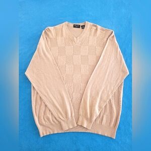 Riscatto Seta V Neck Pullover Sweater Silk Cashmere Men XXL Preppy Classy Grunge